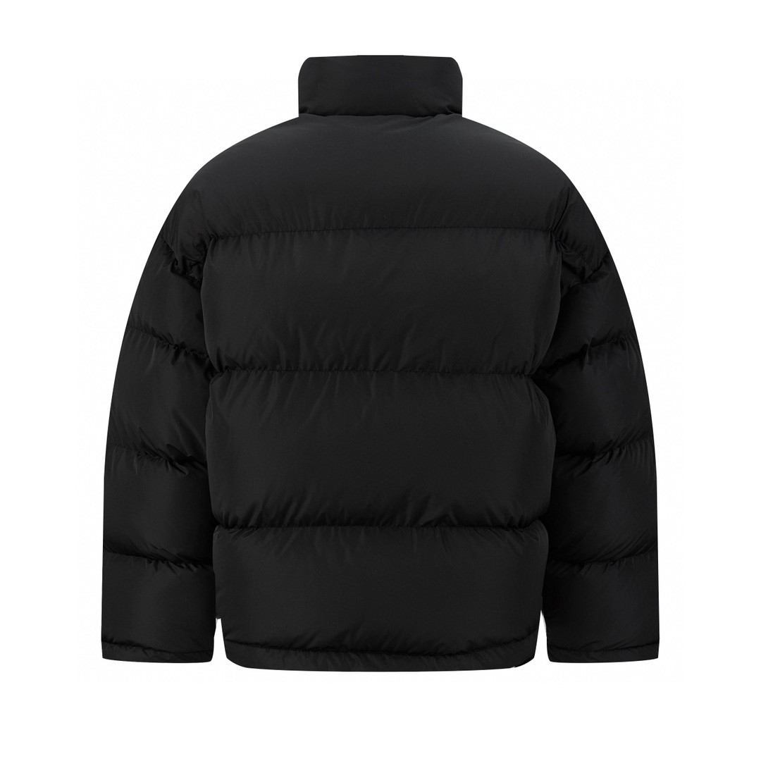 Balenciaga 巴黎世家 adidas originals 联名款 条纹字母logo棉服  面包服 外套 长袖 秋冬 黑色 714897TNO191000