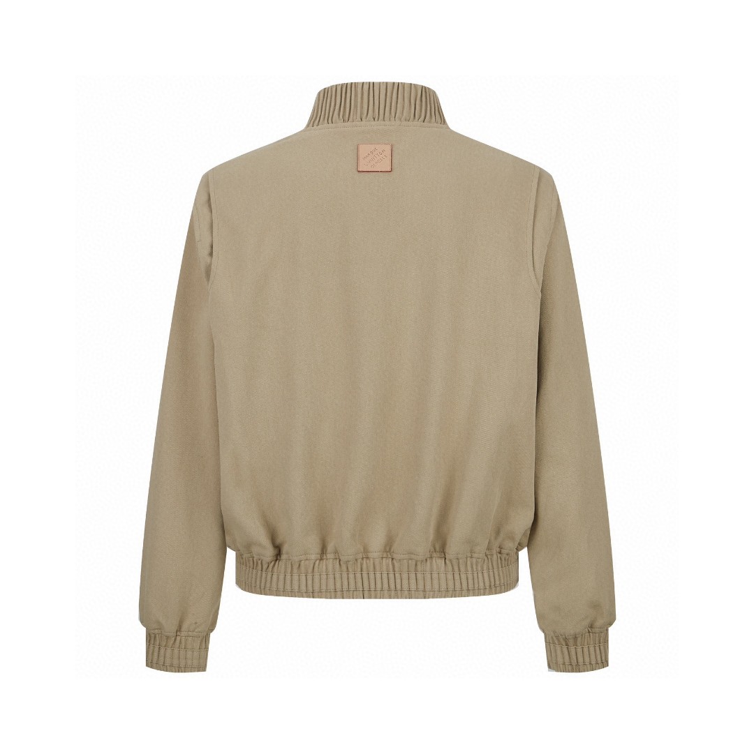 LOUIS VUITTON 路易威登 字母刺绣logo棒球服 外套 夹克 长袖 米色 1AFQDS