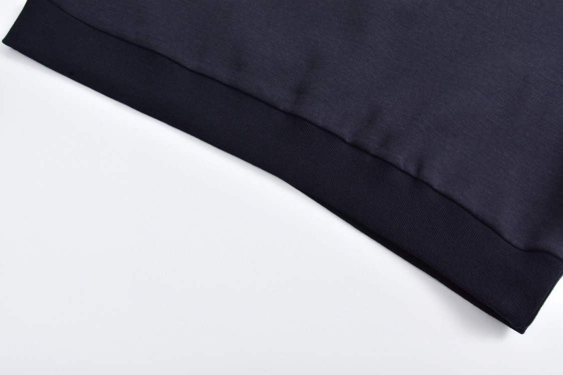 LOUIS VUITTON 路易威登 渐变刺绣圆领卫衣 长袖 秋冬款 黑色 1AFVBA