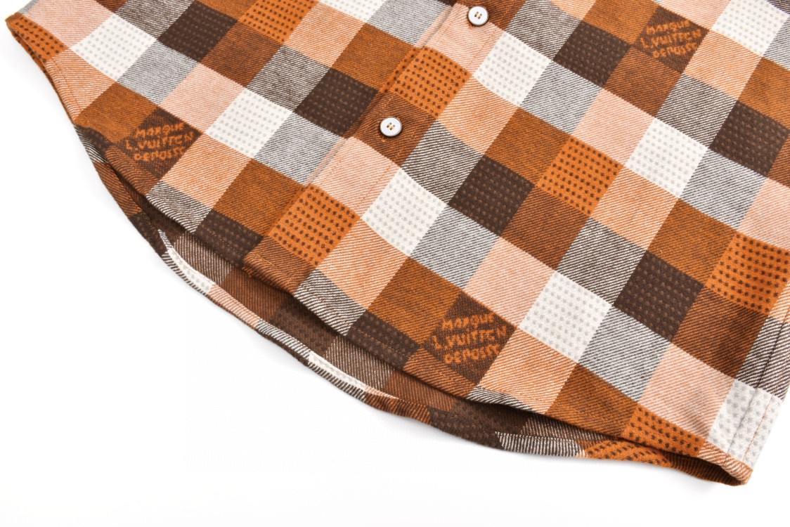 LOUIS VUITTON 路易威登 棋盘格法兰绒格子衬衫 外套 长袖 1AFXSJ