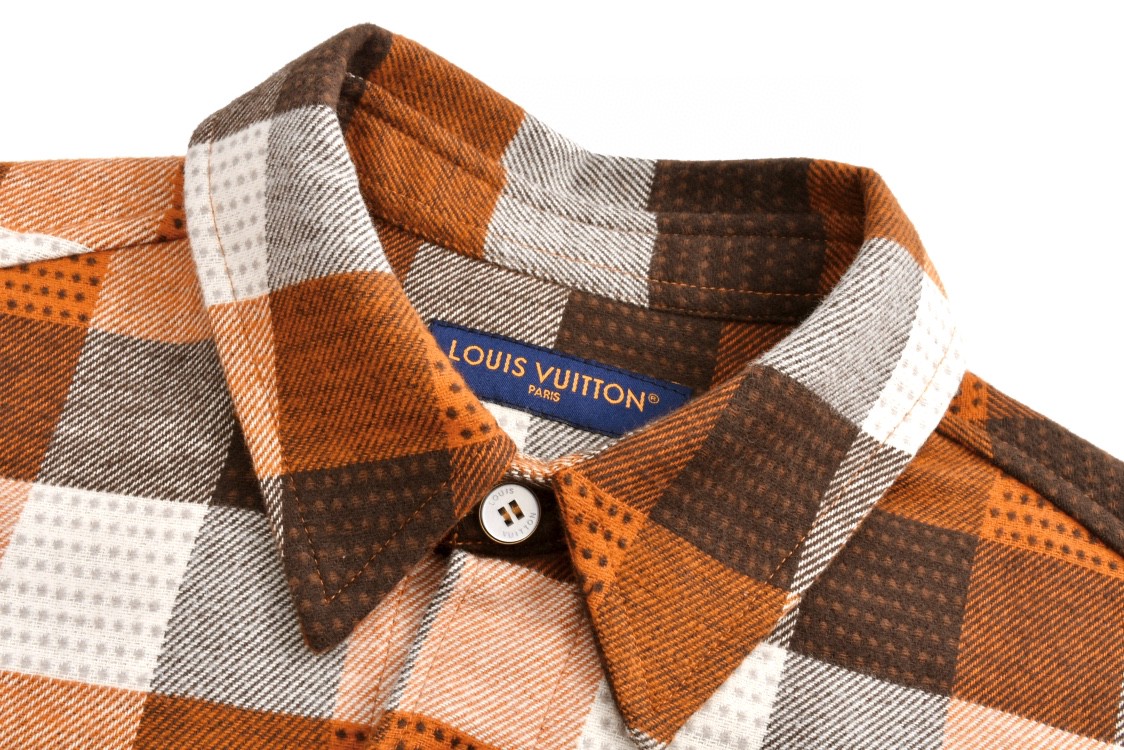 LOUIS VUITTON 路易威登 棋盘格法兰绒格子衬衫 外套 长袖 1AFXSJ