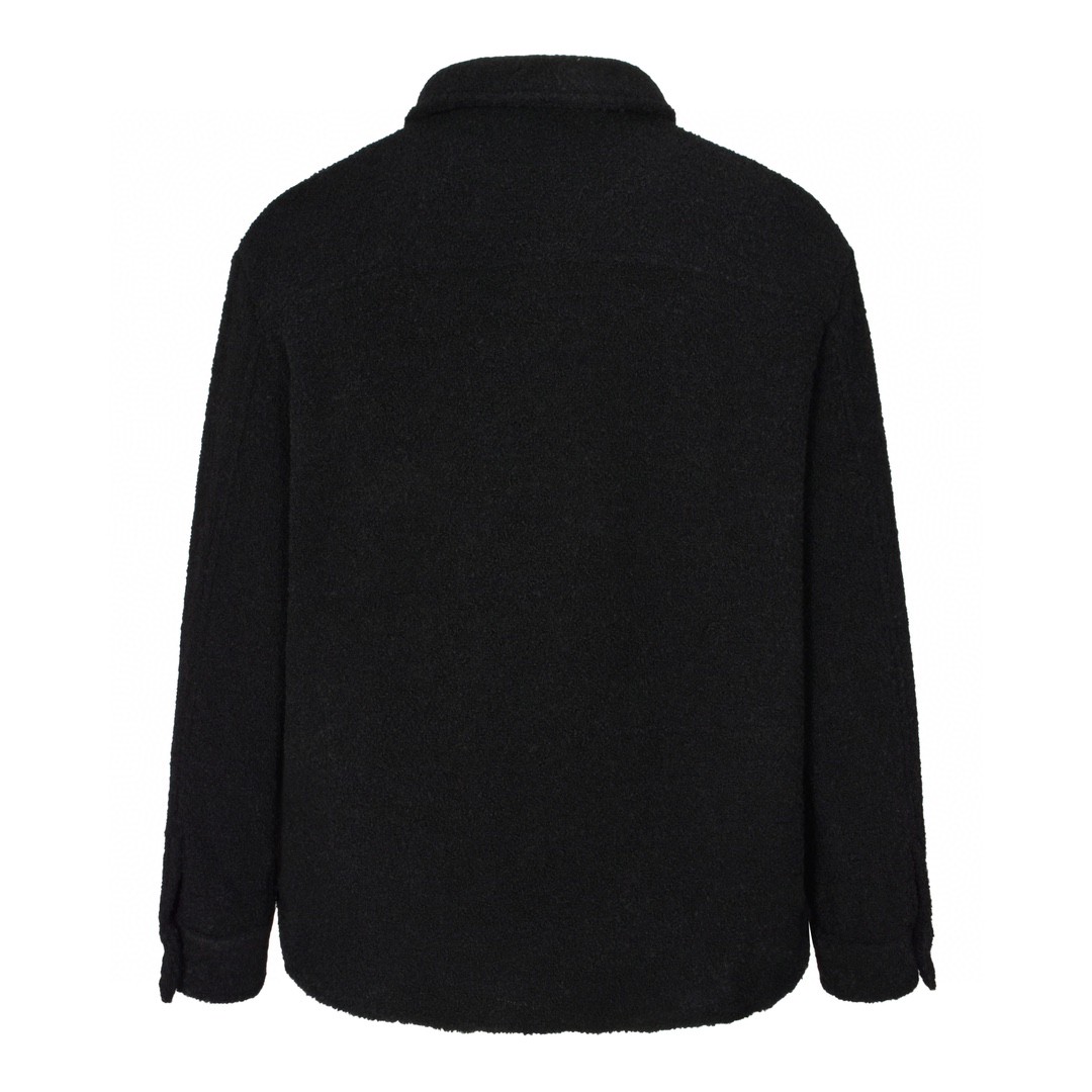 SAINT LAURENT 圣罗兰 羊毛毛呢大口袋衬衫外套 夹克 秋冬款 黑色 753168Y28RA1000