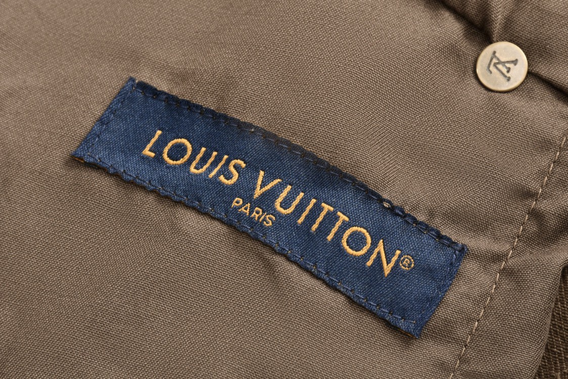 LOUIS VUITTON 路易威登 Timberland 棋盘格暗纹提花牛仔裤 休闲裤 裤子 长裤 棕色 1AFX42