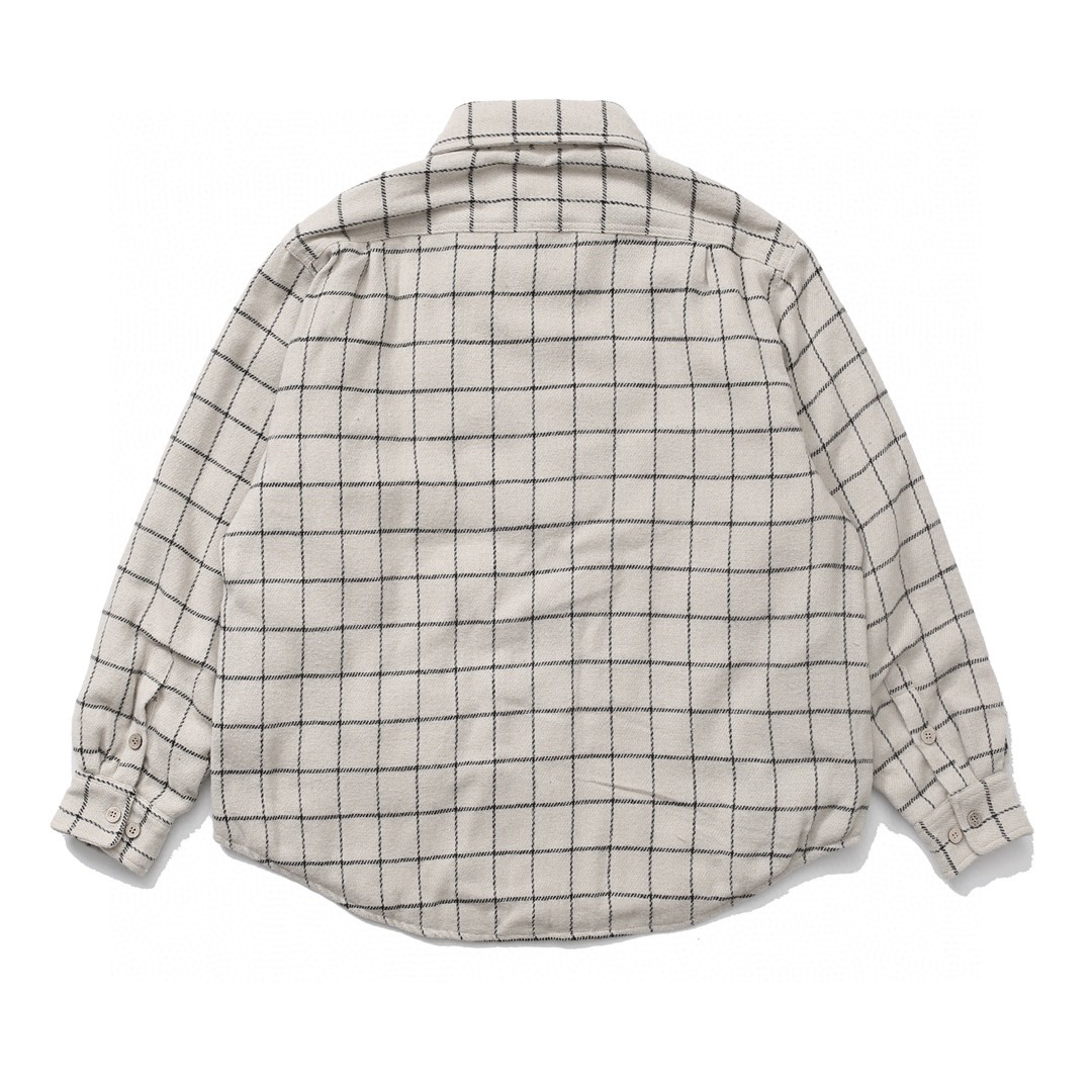 639#MADNESS 格子单排扣夹棉衬衫 外套 长袖 秋冬季 休闲