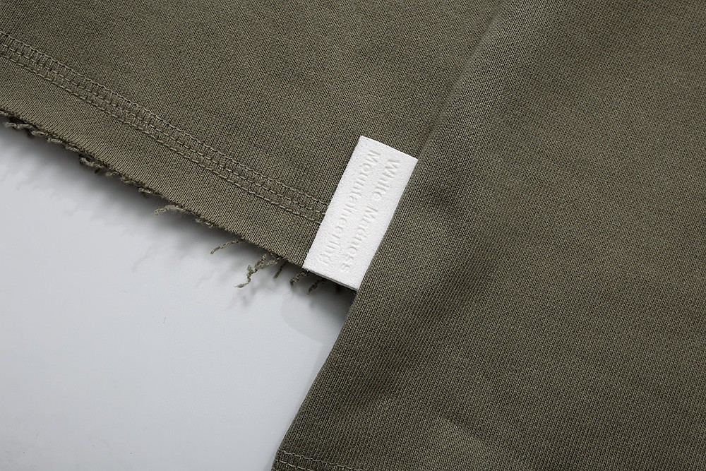 452#MADNESS 字母logo印花圆领T恤 打底衫 卫衣 长袖 秋冬季 灰绿色 