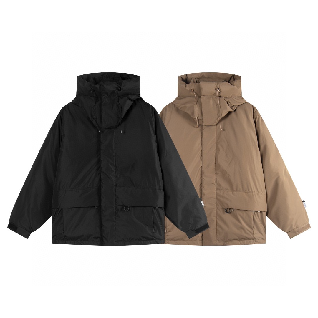 DAIWA PIER39 GORE TEX INFINIUM EXPEDITION 中长款拉链连帽羽绒服 外套 保暖 卡其色 黑色