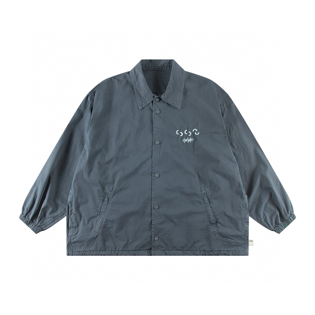 BEAMS SSZ 552 OVERDYE 日系蜡染水洗字母刺绣夹克 外套 长袖 秋冬季 