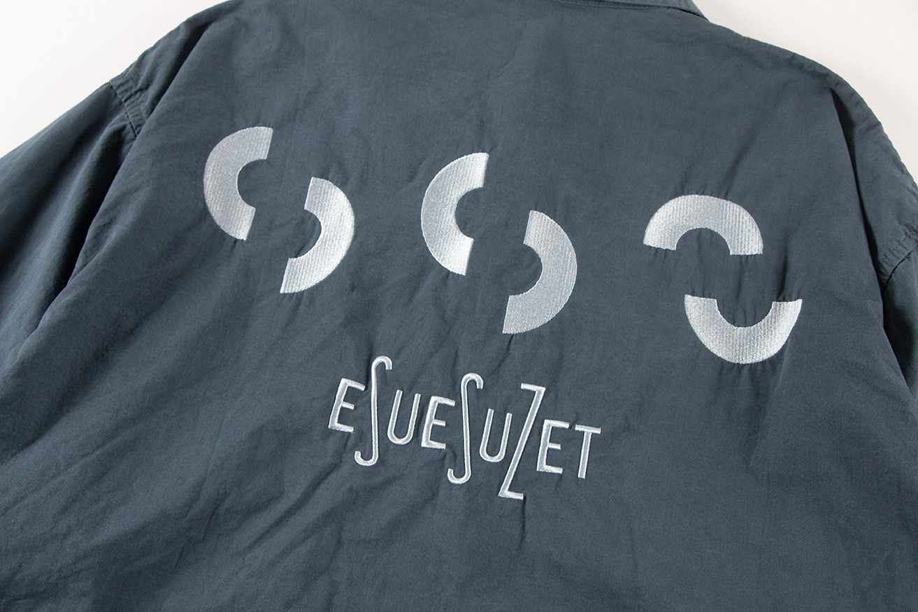 BEAMS SSZ 552 OVERDYE 日系蜡染水洗字母刺绣夹克 外套 长袖 秋冬季 