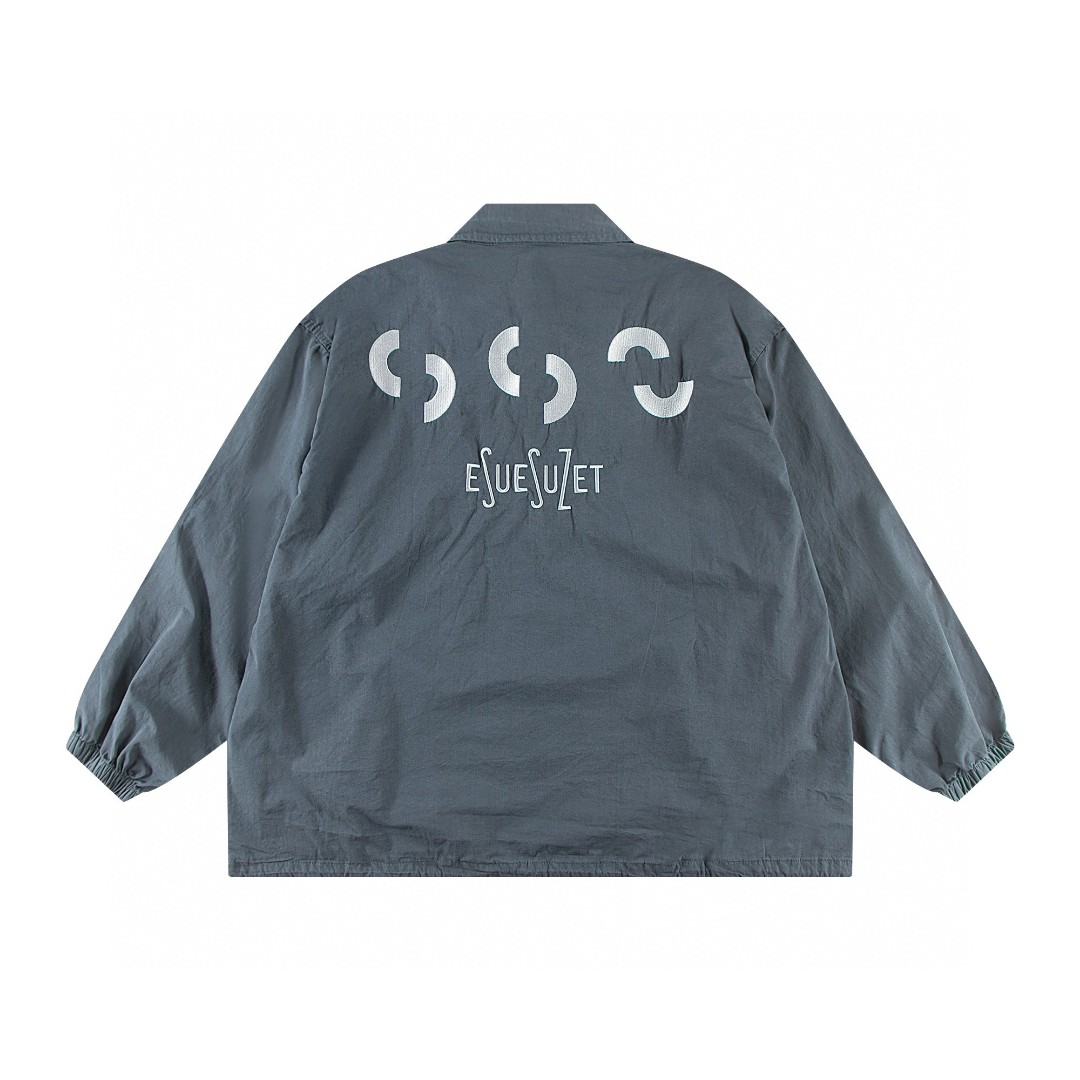 BEAMS SSZ 552 OVERDYE 日系蜡染水洗字母刺绣夹克 外套 长袖 秋冬季 