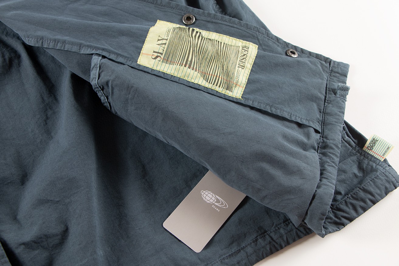 BEAMS SSZ 552 OVERDYE 日系蜡染水洗字母刺绣夹克 外套 长袖 秋冬季 