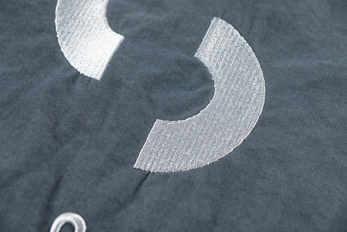 BEAMS SSZ 552 OVERDYE 日系蜡染水洗字母刺绣夹克 外套 长袖 秋冬季 