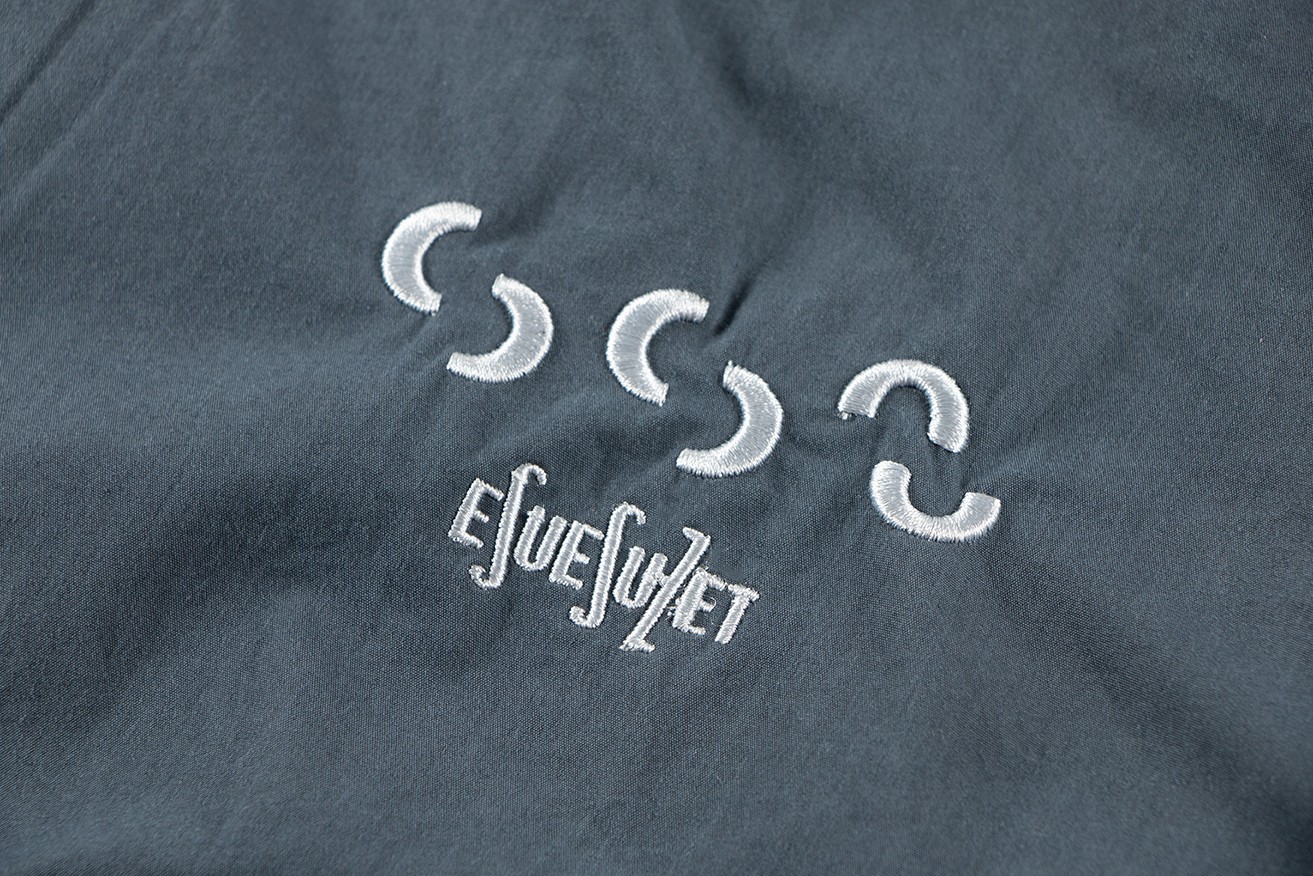 BEAMS SSZ 552 OVERDYE 日系蜡染水洗字母刺绣夹克 外套 长袖 秋冬季 