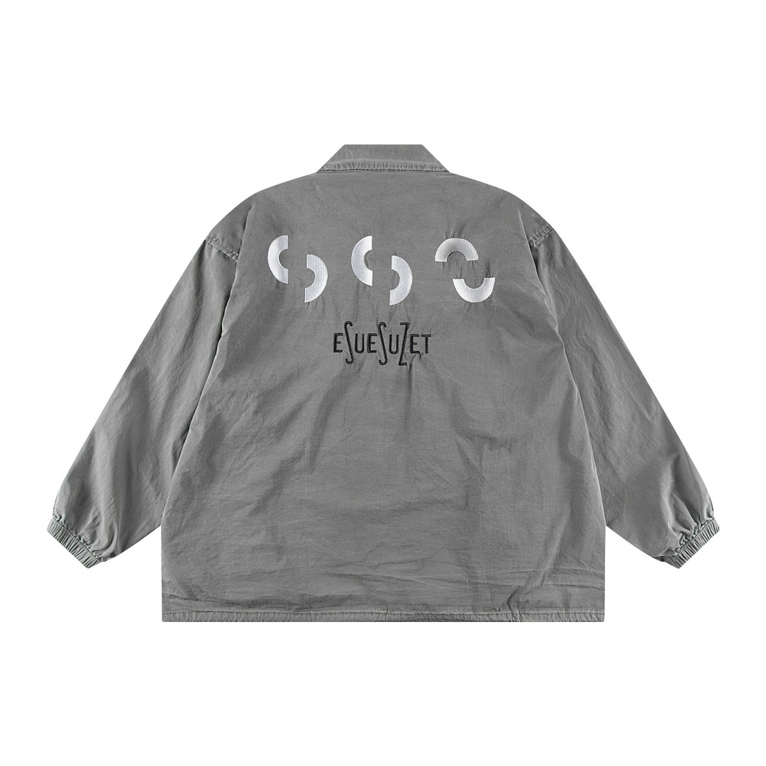 BEAMS SSZ 552 OVERDYE 日系蜡染水洗字母刺绣夹克 外套 长袖 秋冬季 