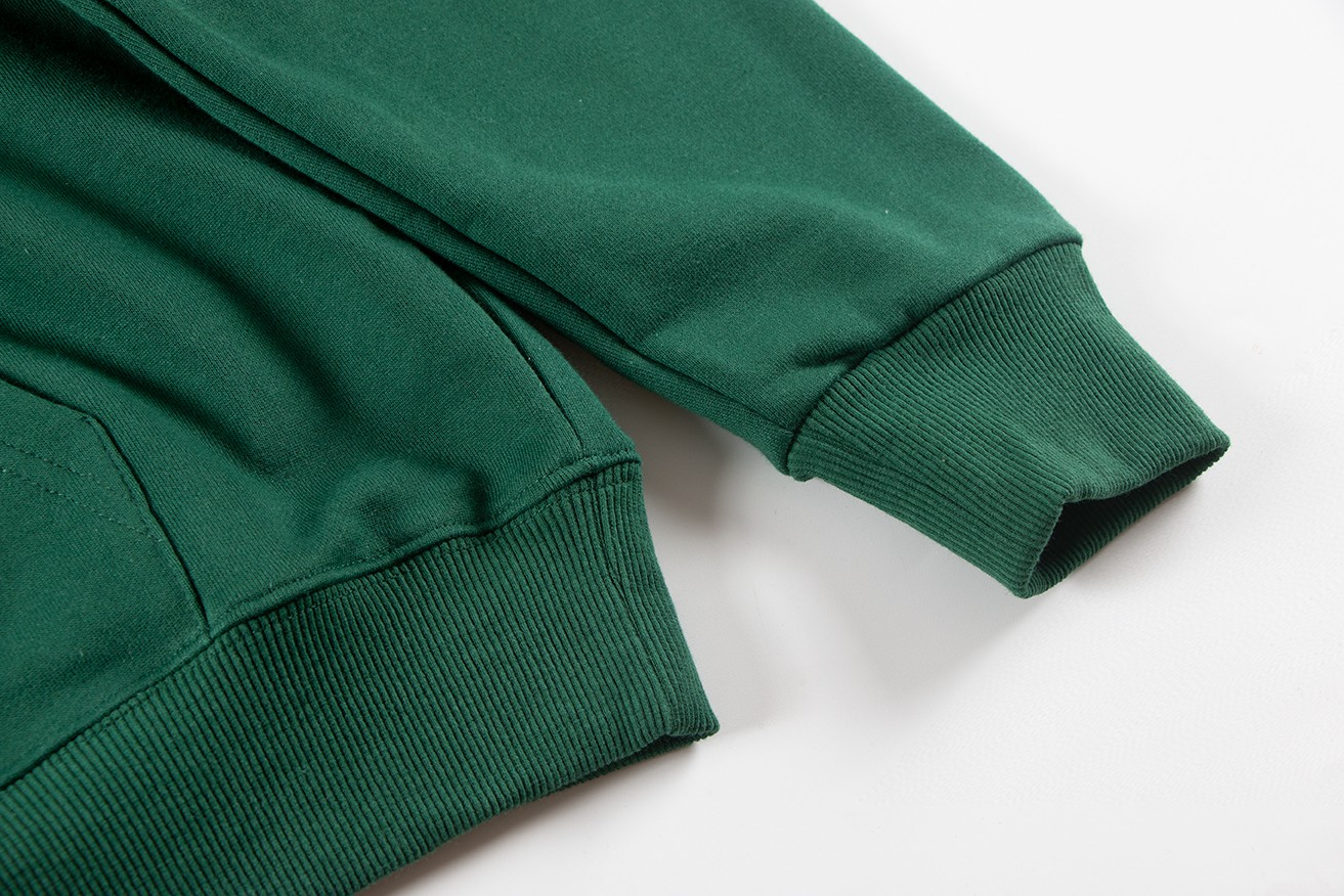 BEAMS 联名 L.L.Bean 刺绣字母logo连帽卫衣 长袖 秋冬季 休闲 绿色 白色