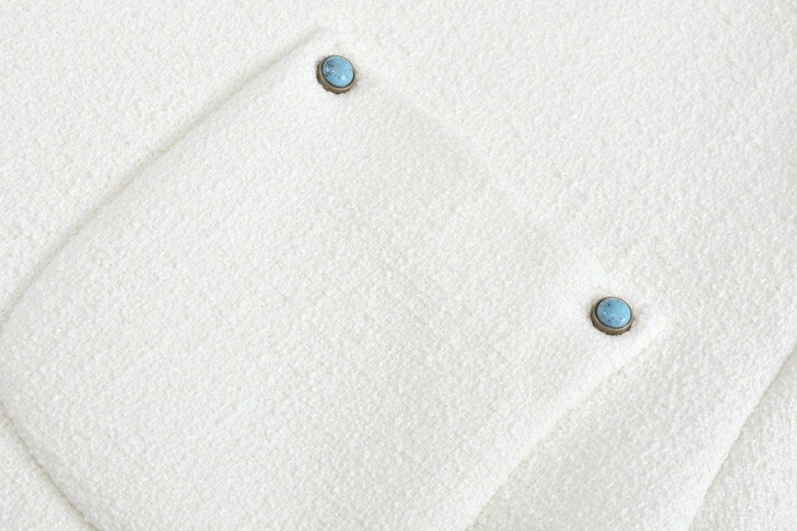 LOUIS VUITTON 路易威登 绿松石小香风外套 长袖 白色 1AG466