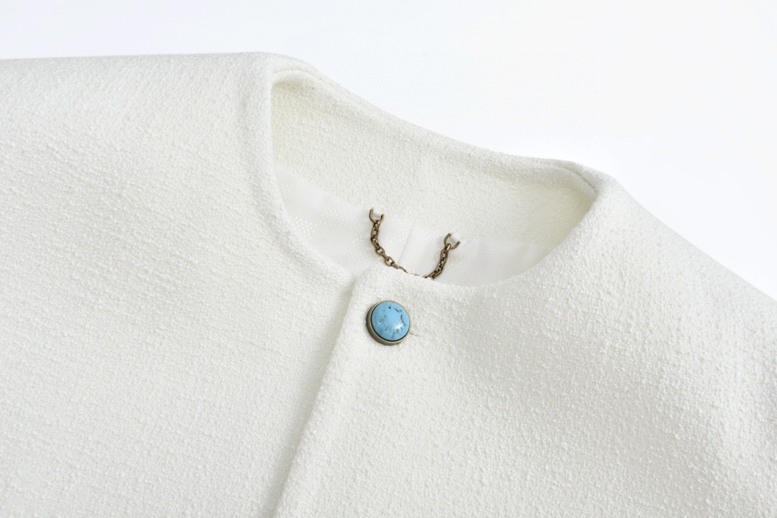 LOUIS VUITTON 路易威登 绿松石小香风外套 长袖 白色 1AG466