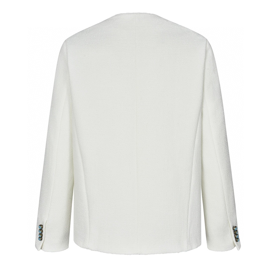 LOUIS VUITTON 路易威登 绿松石小香风外套 长袖 白色 1AG466