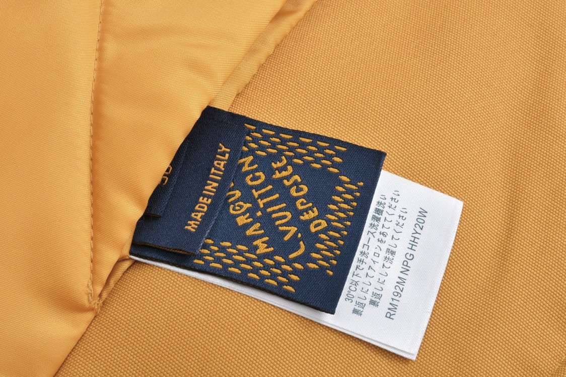 LOUIS VUITTON 路易威登 牛皮麻绳编织棒球服 外套 夹克 长袖 黄色 1AFXDE