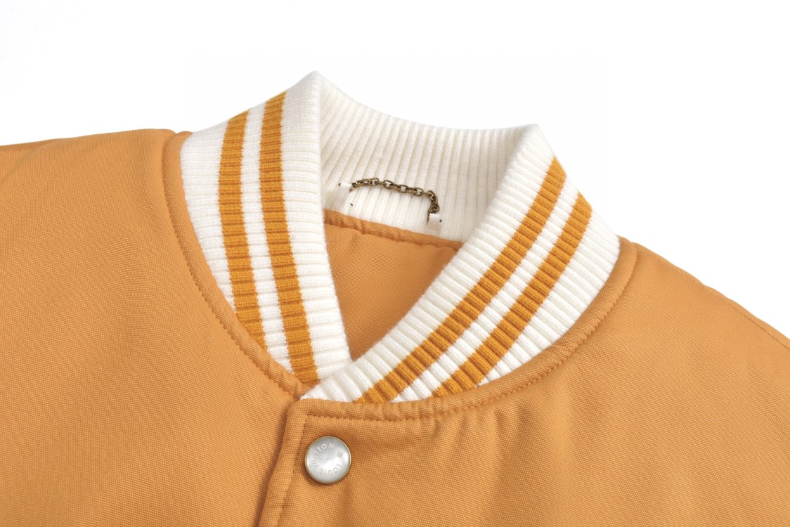 LOUIS VUITTON 路易威登 牛皮麻绳编织棒球服 外套 夹克 长袖 黄色 1AFXDE