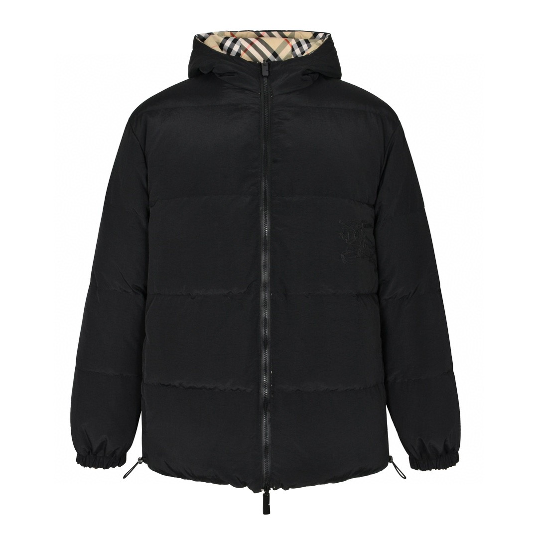 Burberry 巴宝莉 格纹双面两穿羽绒服 长袖 外套 沙色 80942371