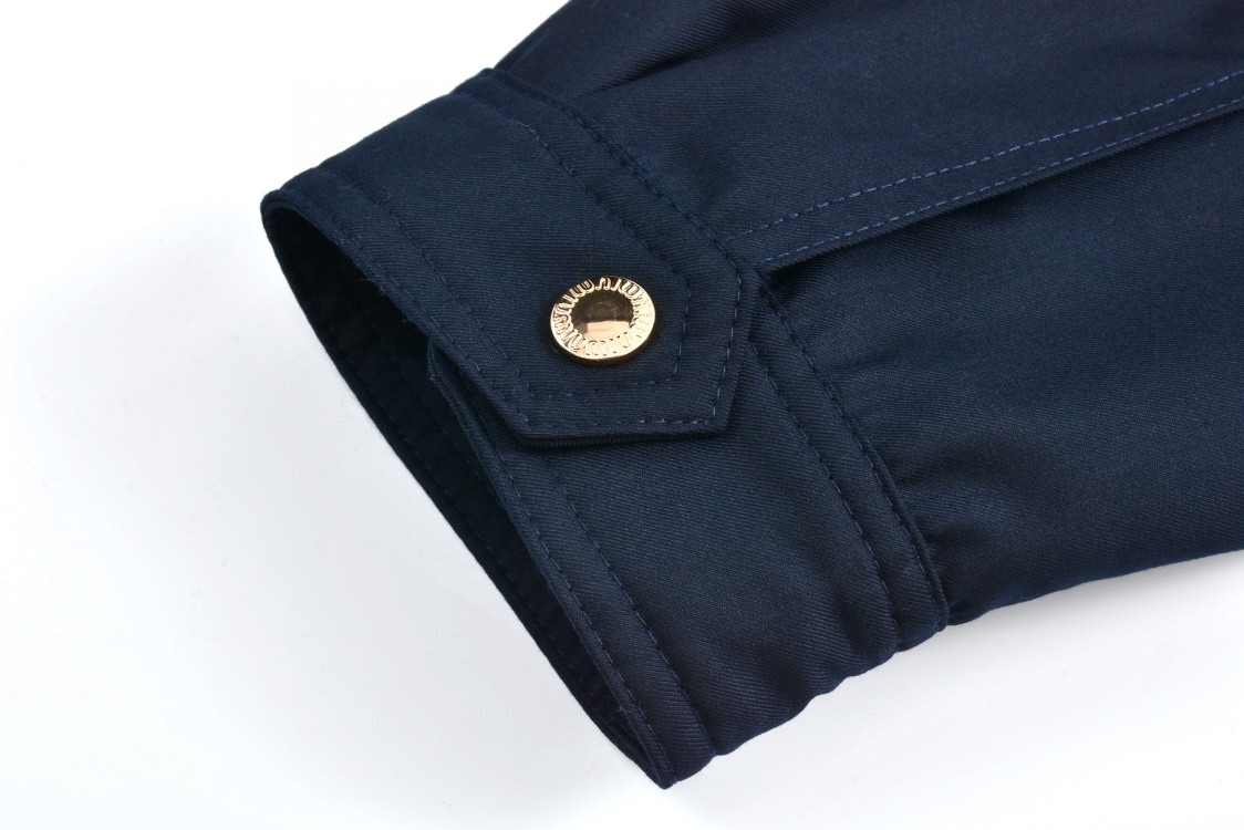 MIU MIU 缪缪 纯色字母刺绣拉链夹克 长袖 外套 蓝色 ML1059-11AD-F0008-S-OOO