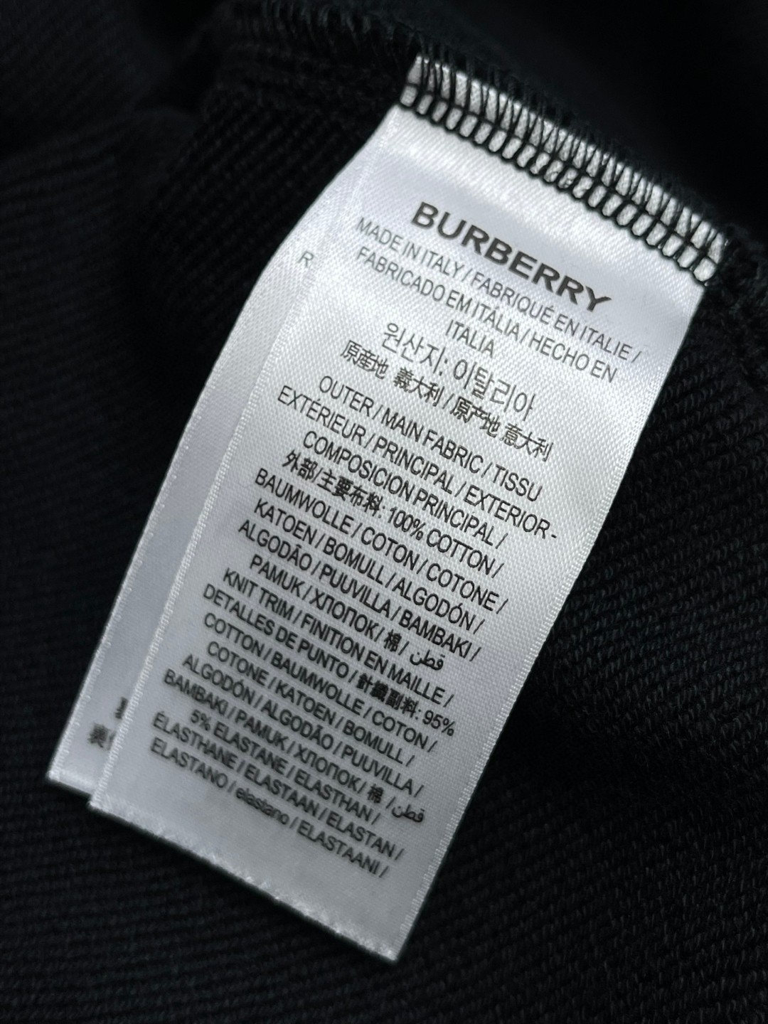 Burberry 巴宝莉 人物图像印花连帽卫衣 长袖 黑色 80711761