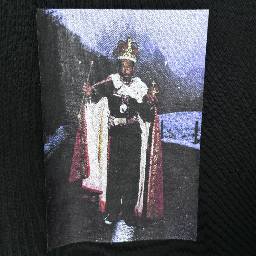 Supreme Martine rose 联名款 FW24 WEEK4 Lee Scratch Perry Tee 背面手绘涂鸦印花短袖 T恤 黑色 白色 SUP-FW24-093