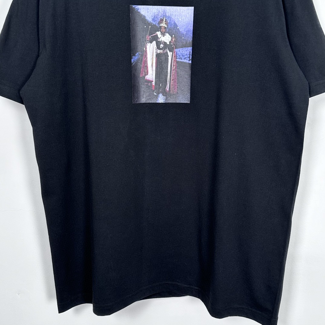 Supreme Martine rose 联名款 FW24 WEEK4 Lee Scratch Perry Tee 背面手绘涂鸦印花短袖 T恤 黑色 白色 SUP-FW24-093