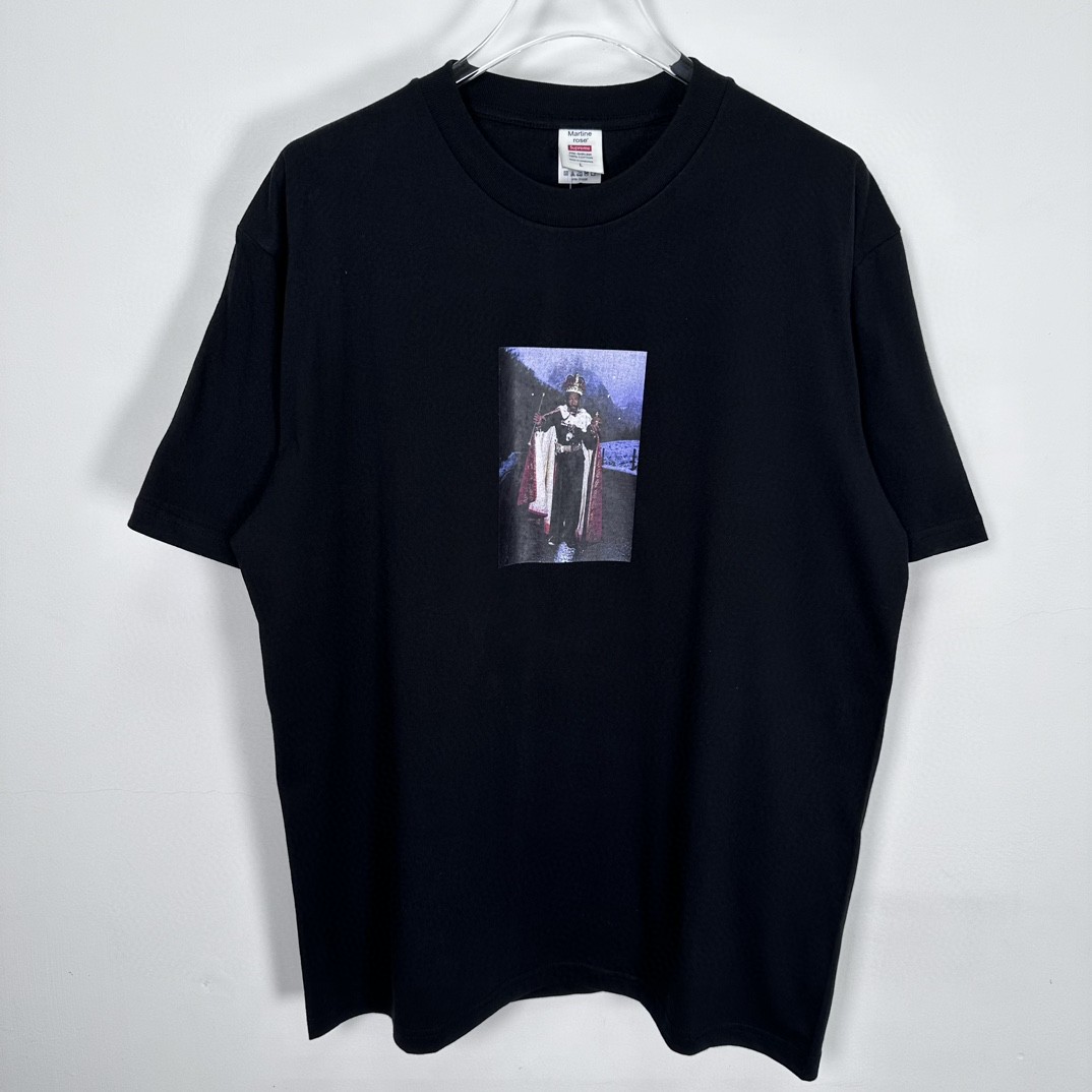 Supreme Martine rose 联名款 FW24 WEEK4 Lee Scratch Perry Tee 背面手绘涂鸦印花短袖 T恤 黑色 白色 SUP-FW24-093