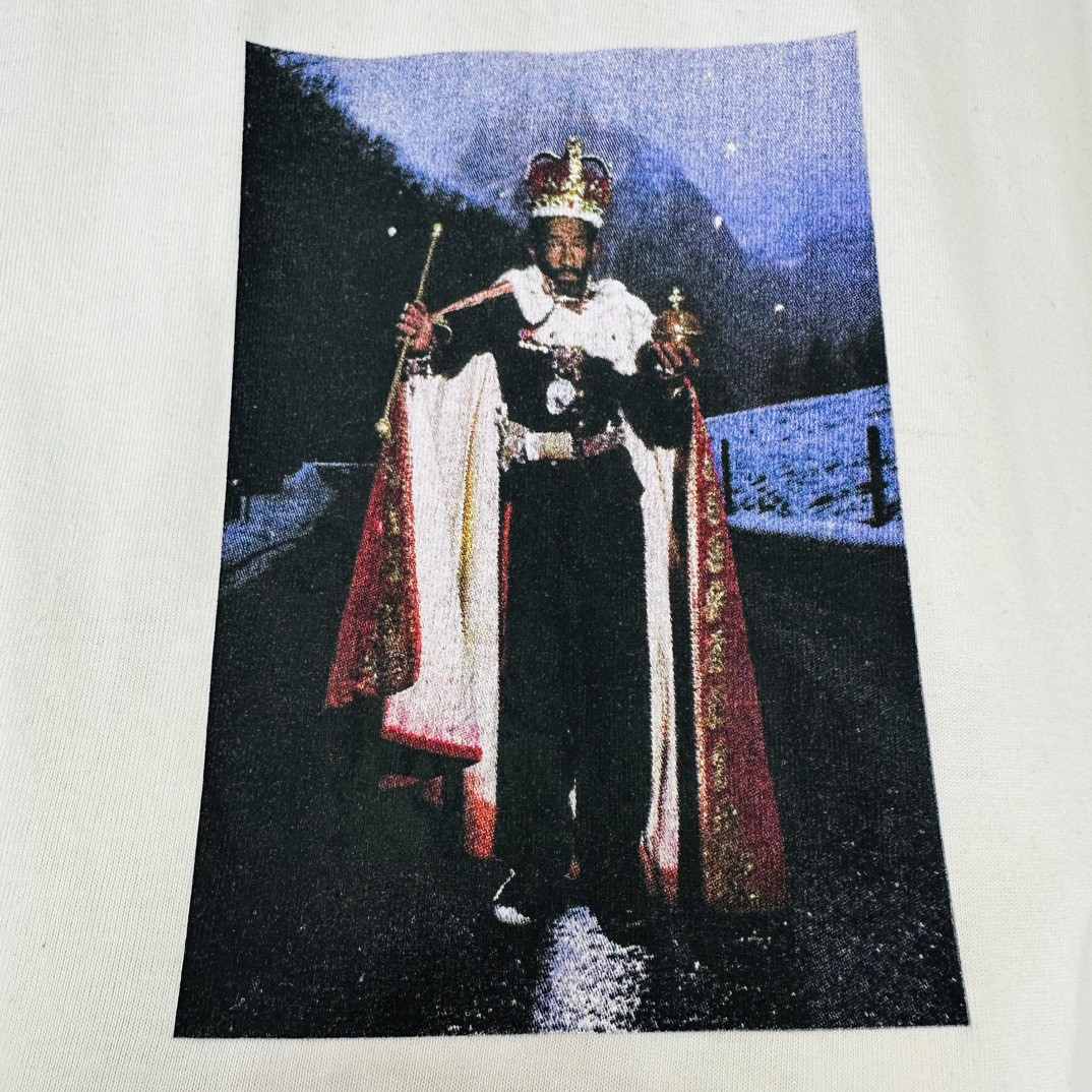 Supreme Martine rose 联名款 FW24 WEEK4 Lee Scratch Perry Tee 背面手绘涂鸦印花短袖 T恤 黑色 白色 SUP-FW24-093