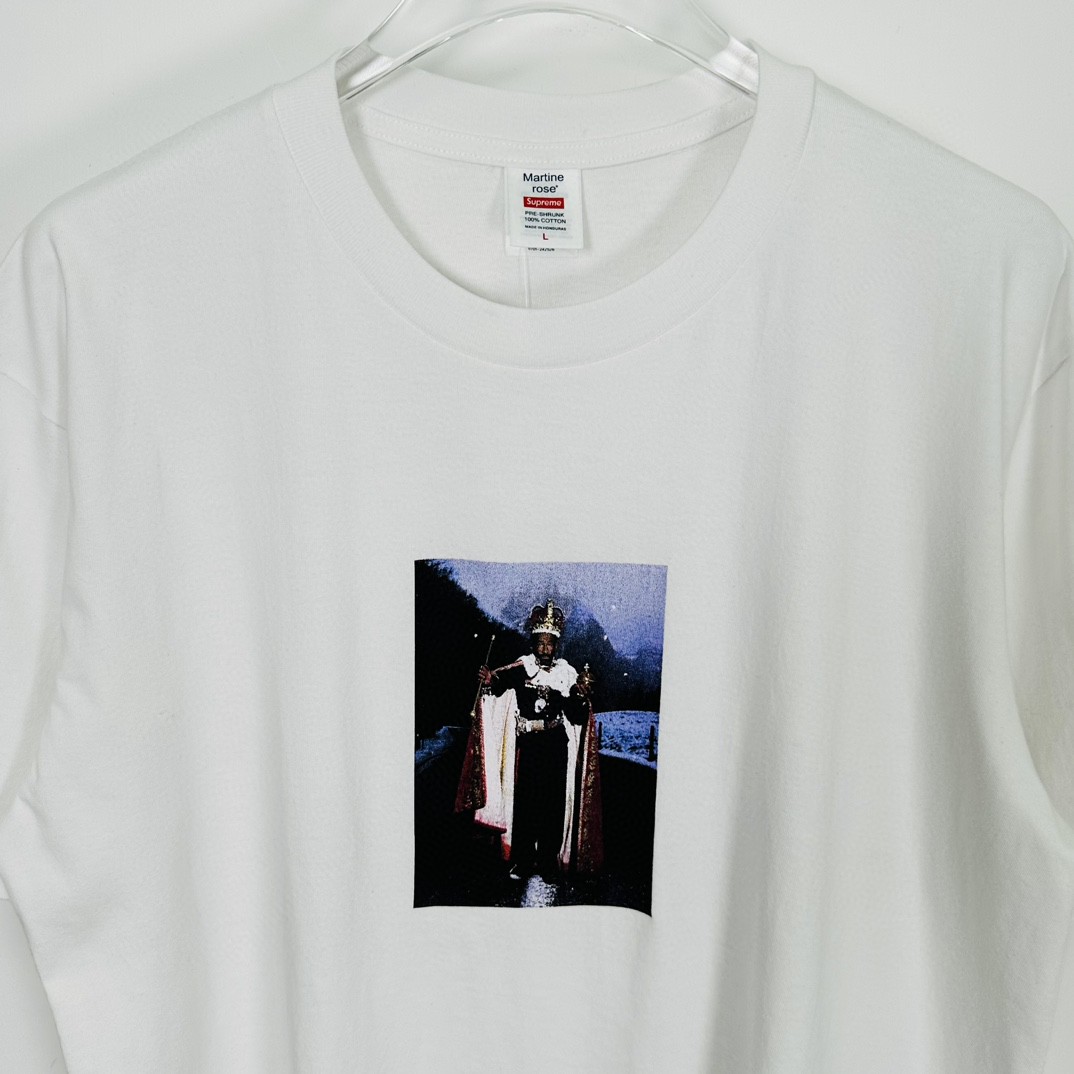 Supreme Martine rose 联名款 FW24 WEEK4 Lee Scratch Perry Tee 背面手绘涂鸦印花短袖 T恤 黑色 白色 SUP-FW24-093