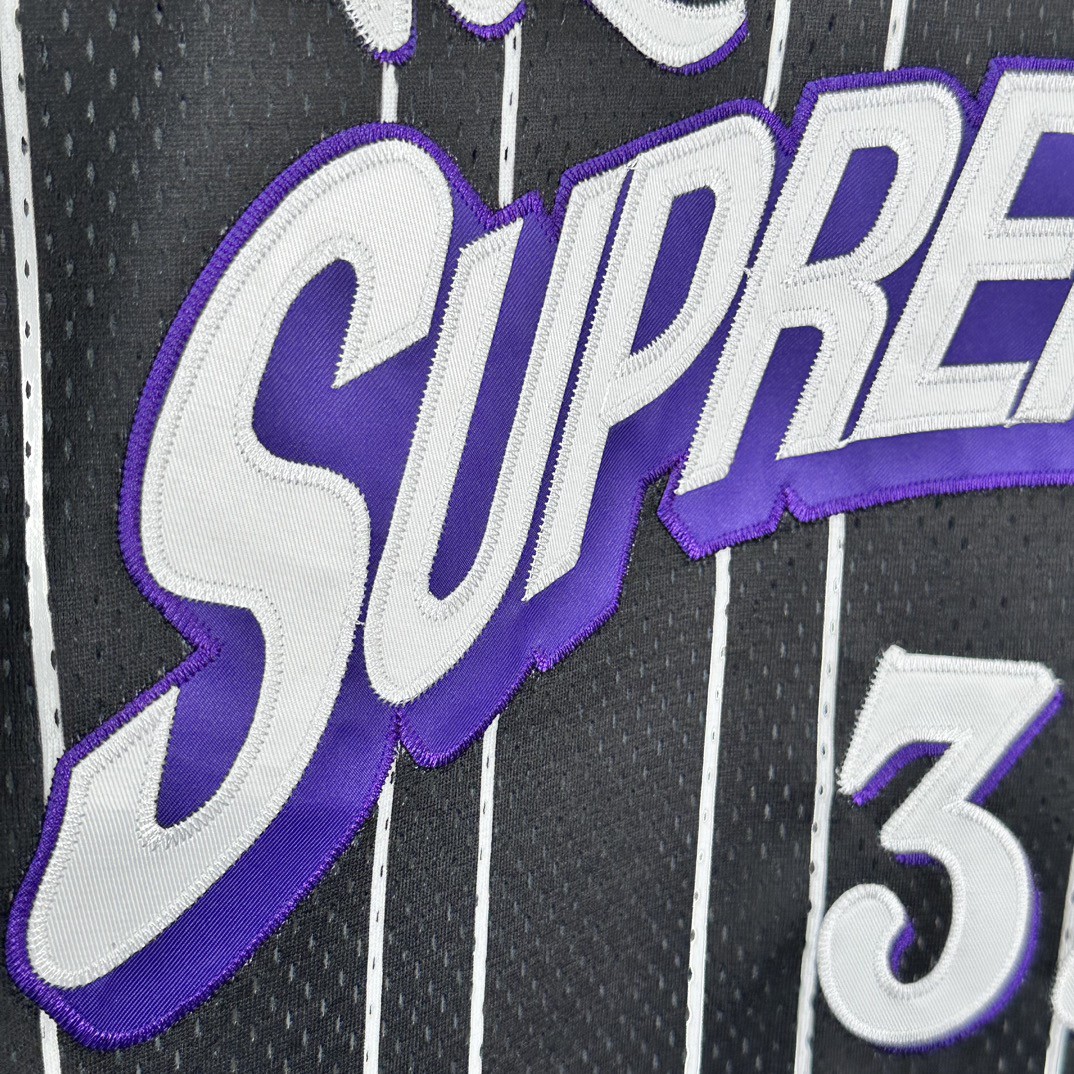 Supreme SS24 WEEK18 STAR BASKETBALL JERSEY 斜纹贴花网眼篮球背心 黑色 白色 SUP-SS24-285