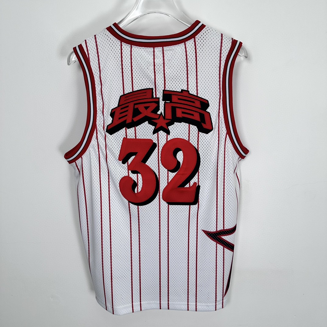 Supreme SS24 WEEK18 STAR BASKETBALL JERSEY 斜纹贴花网眼篮球背心 黑色 白色 SUP-SS24-285