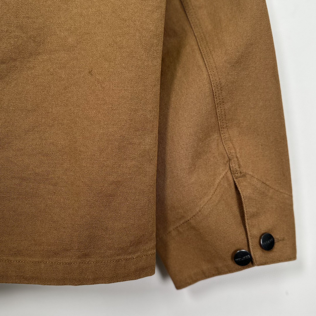 PALACE Carhartt WIP FW23 联名系列 多袋背面Logo刺绣拼接工装夹克 外套 长袖 卡其色 I032716-KHAKI