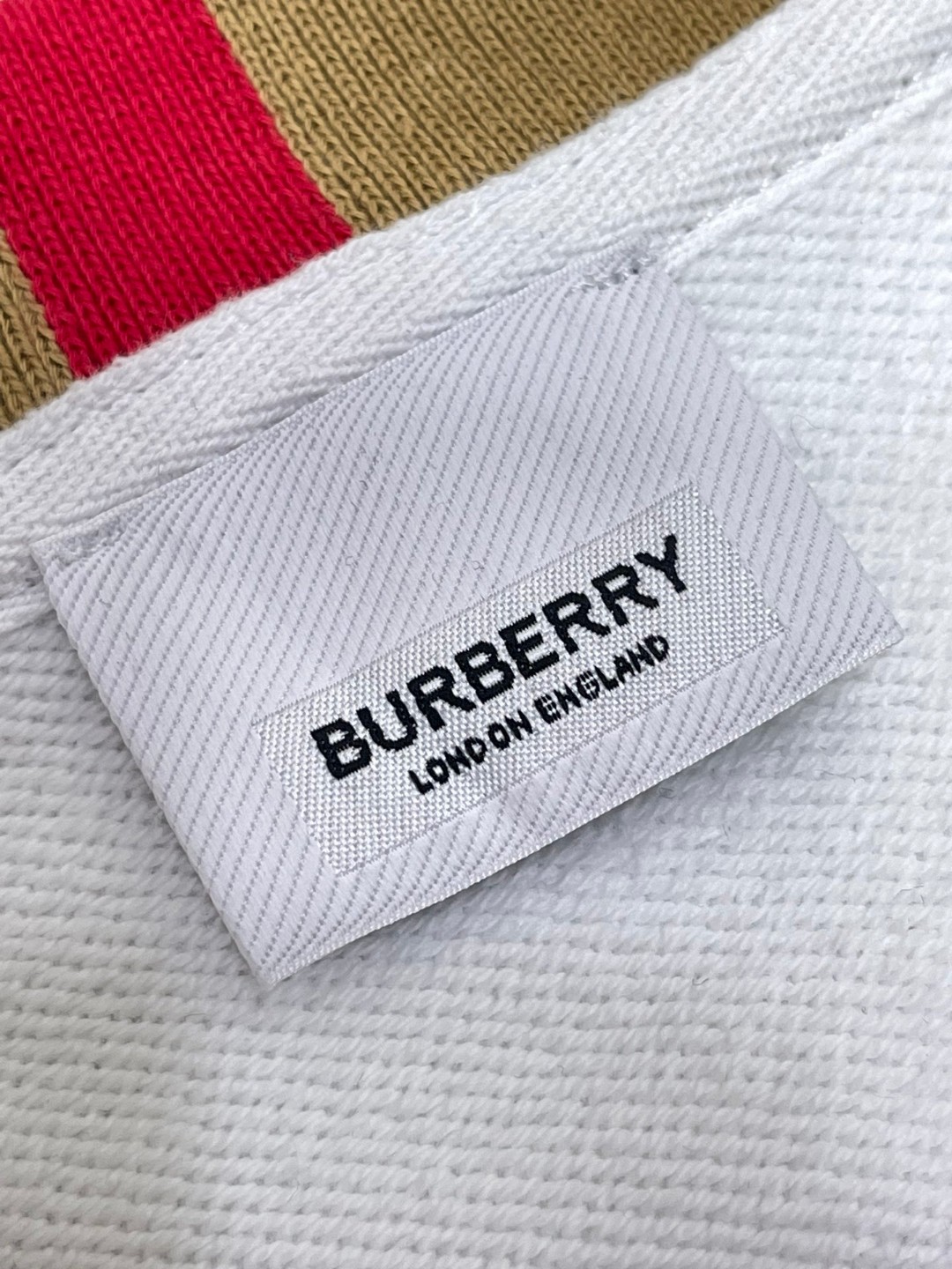 Burberry 巴宝莉 拼色刺绣字母logo圆领卫衣 长袖 白色 黑色 80695311