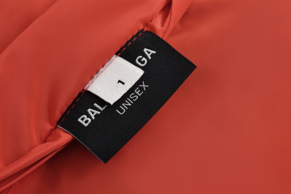 Balenciaga 巴黎世家 双面两穿刺绣字母logo拉链棉服 外套 长袖 秋冬 黑色 773047TPO061000