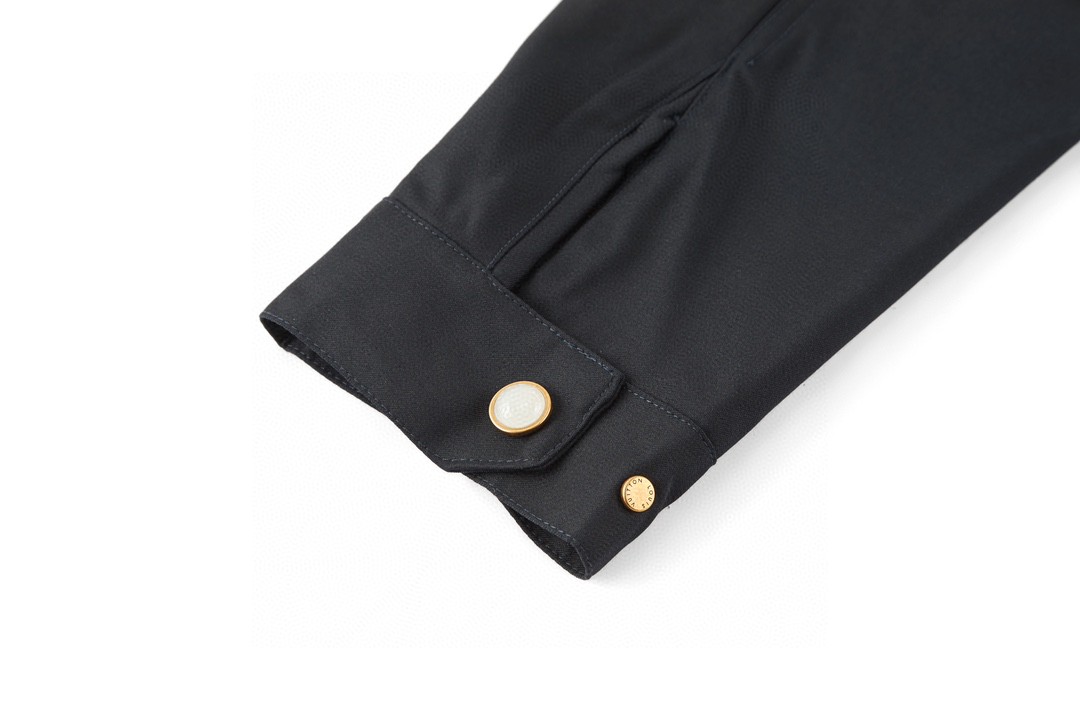 LOUIS VUITTON 路易威登 刺绣字母logo航海风派克风衣 外套 夹克 长袖 蓝色 1AFRJ8