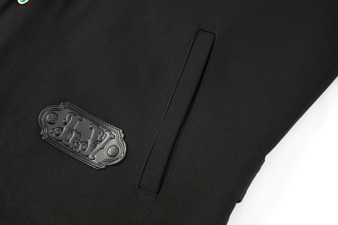 LOUIS VUITTON 路易威登 绿松石羊毛西装外套 长袖 黑色 1AFWKI