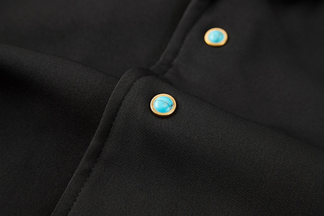 LOUIS VUITTON 路易威登 绿松石羊毛西装外套 长袖 黑色 1AFWKI