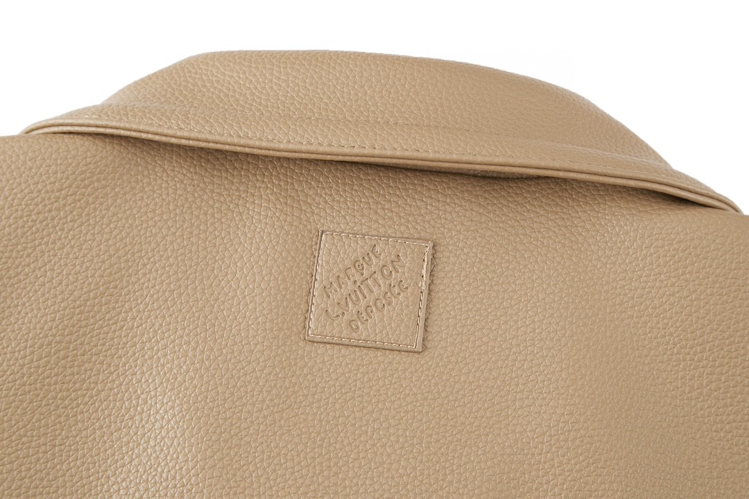 LOUIS VUITTON 路易威登 花卉刺绣皮衣 夹克 外套 长袖 褐色 1AFQO6
