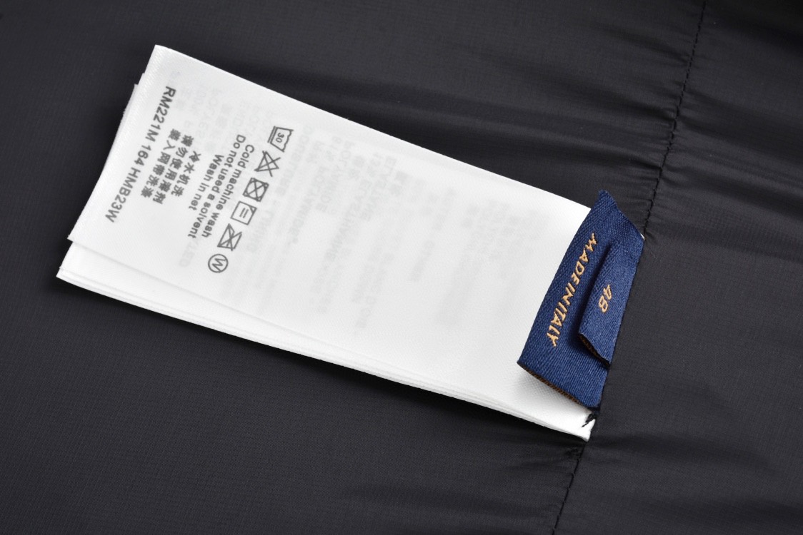 LOUIS VUITTON 路易威登 拼接温感蓬松连帽羽绒服 外套 保暖 长袖 灰色 1A9O4X