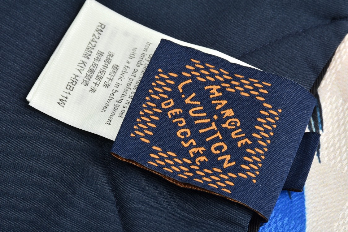 LOUIS VUITTON 路易威登 海岛椰树海浪丝绸夹克 外套 长袖 1AFQCC