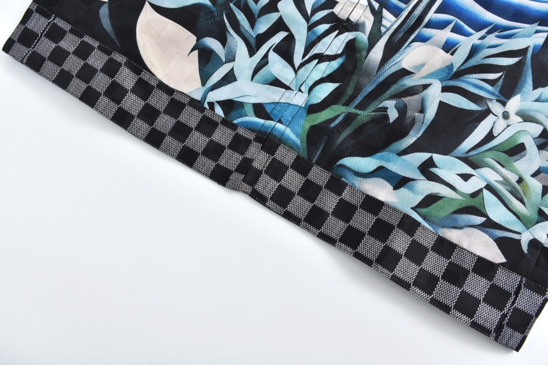 LOUIS VUITTON 路易威登 海岛椰树海浪丝绸夹克 外套 长袖 1AFQCC