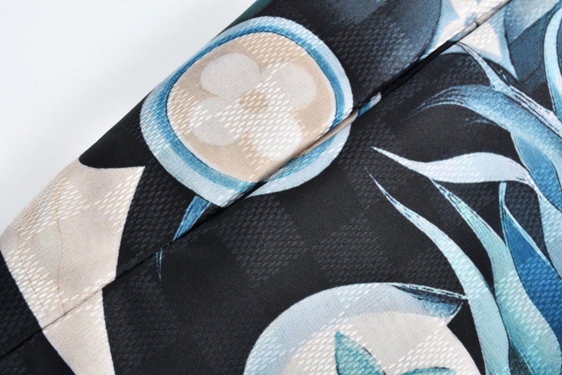 LOUIS VUITTON 路易威登 海岛椰树海浪丝绸夹克 外套 长袖 1AFQCC