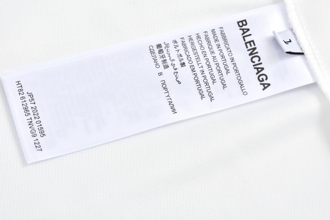 Balenciaga 巴黎世家 曼联10号球衣 T恤 长袖 黑色 白色 778972TPVT71070