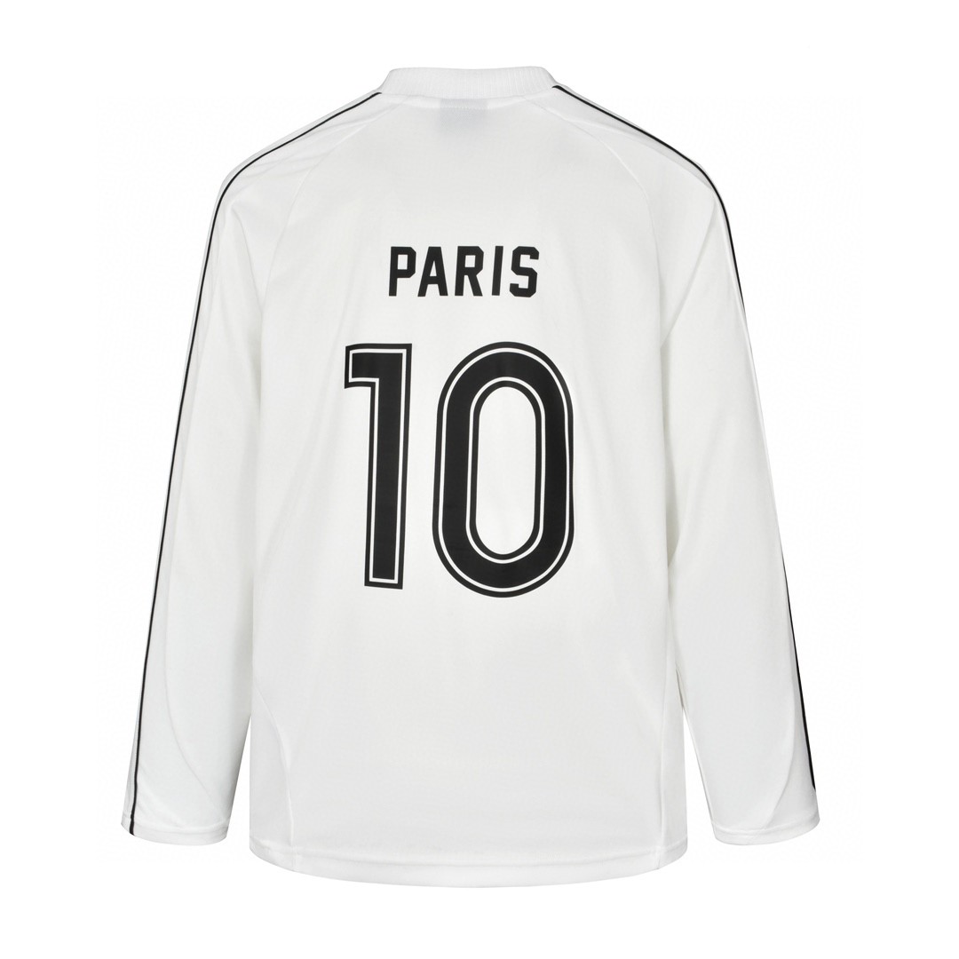 Balenciaga 巴黎世家 曼联10号球衣 T恤 长袖 黑色 白色 778972TPVT71070