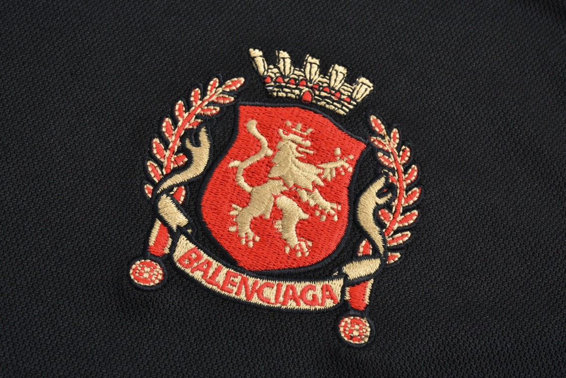Balenciaga 巴黎世家 曼联10号球衣 T恤 长袖 黑色 白色 778972TPVT71070