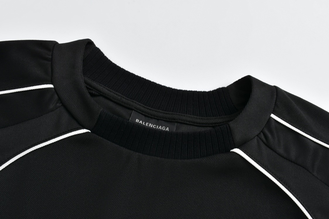 Balenciaga 巴黎世家 曼联10号球衣 T恤 长袖 黑色 白色 778972TPVT71070