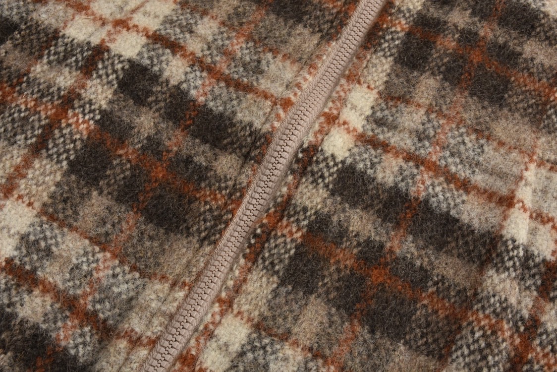 CELINE 赛琳 刺绣徽标格纹毛呢夹克 外套 长袖 棕色 2V88R781V-40VA