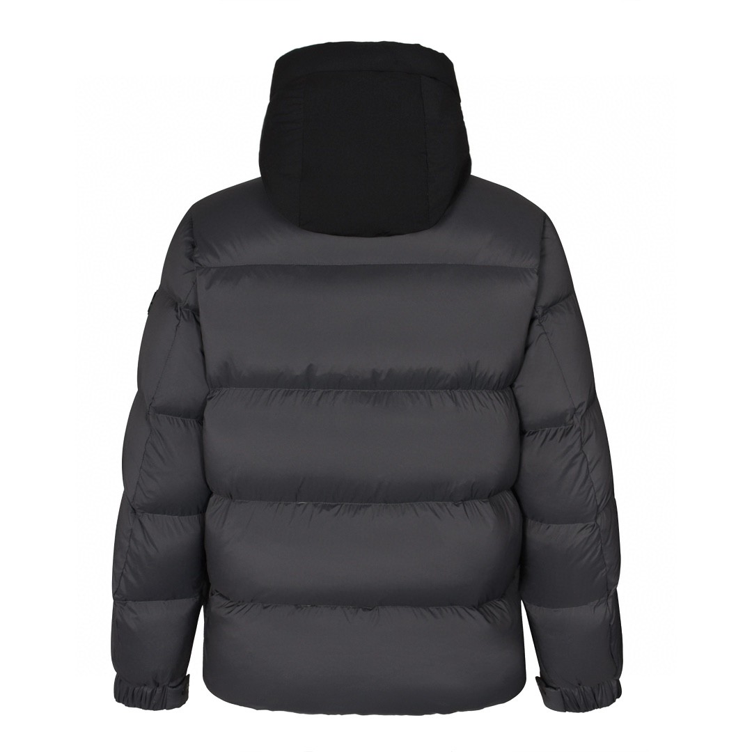 Moncler 蒙口 黑标黑武士连帽羽绒服 保暖 外套 灰白色 黑色 碳灰色 